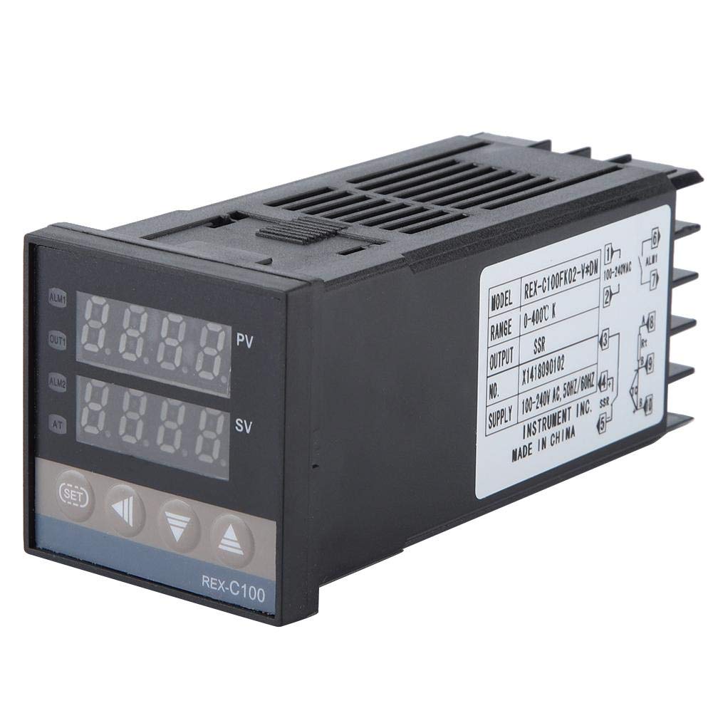 AC 110-240V PID 0-400 LED PID Numérique Kits de Contrôleur de Température + Relais Statique SSR 40A + Sonde de Type K M6