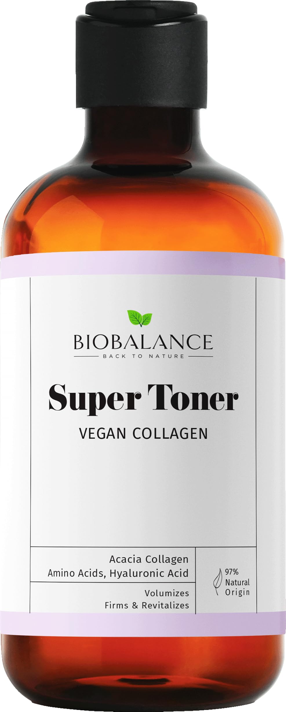Bio Balance Super Toner Vegan Collagen | Enriched with Acacia Collagen, Amino Acids and Hyaluronic Acid | Volumizes, Firms and Revitalizes | 97% Natural Origin | 250ml
