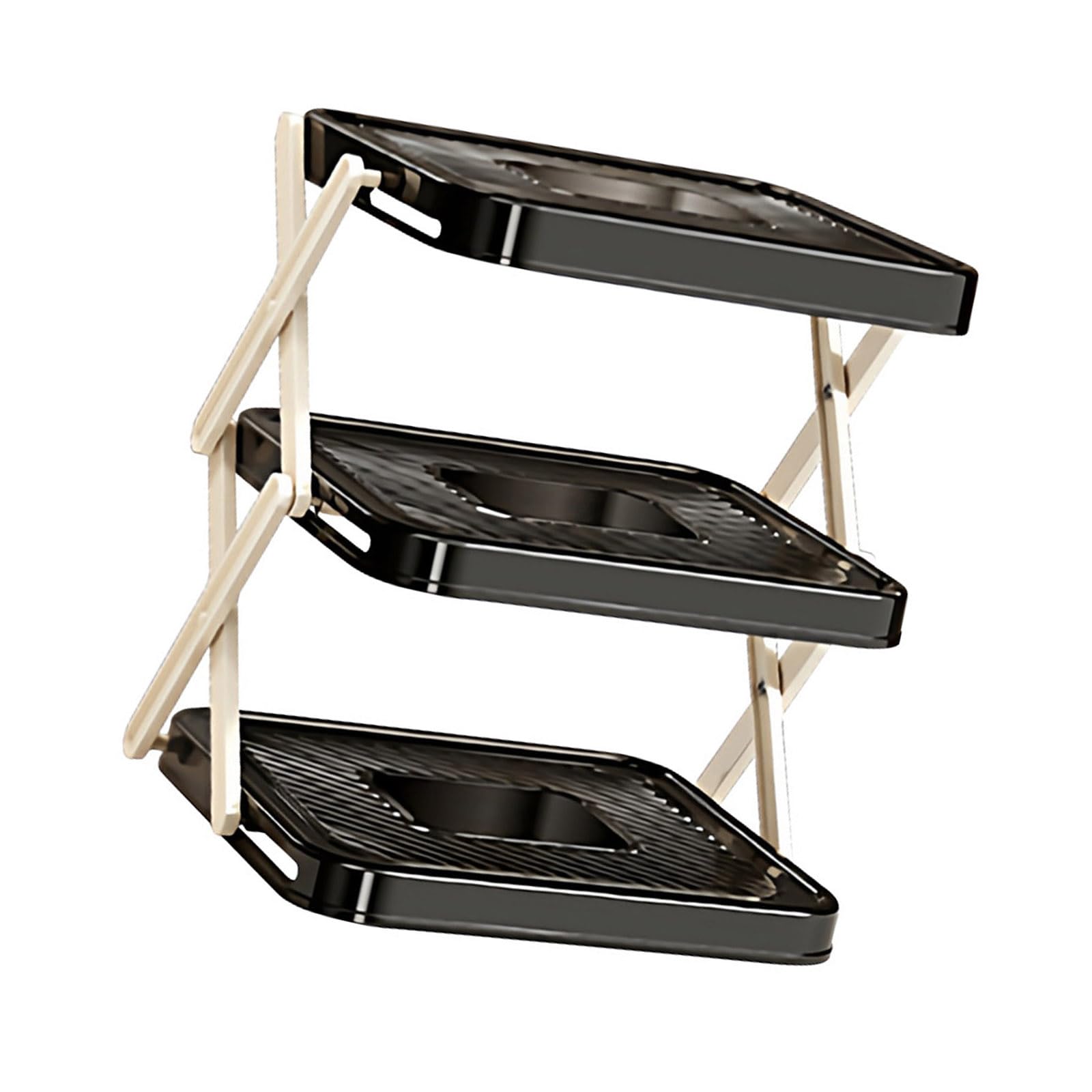 Msioytog Sturdy ABS Multiple Tiers Kitchen Organizers Rack for Vegetables Fruits and Cooking Tools Kitchen Storage Rack