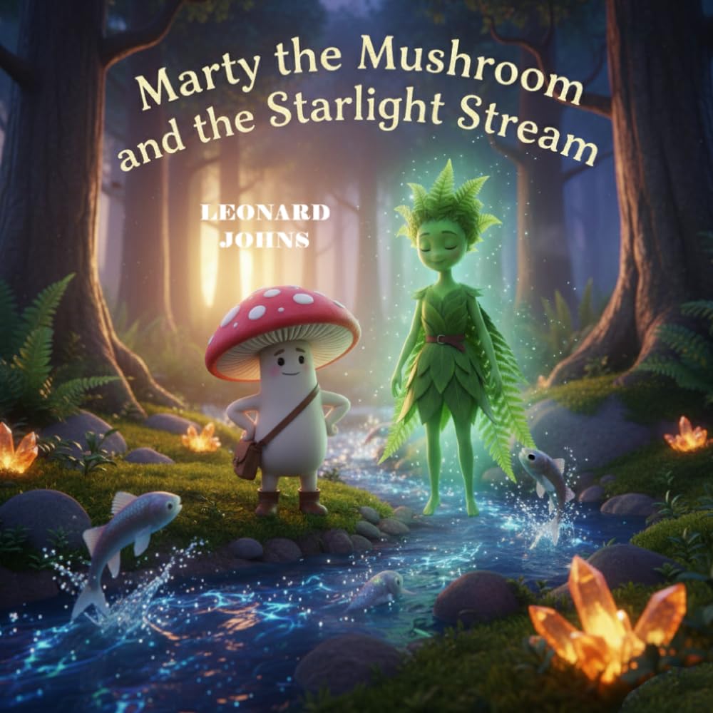 Marty the Mushroom and the Starlight Stream: A Whimsical Adventure for Kids: A Story of Problem-Solving, Courage, and Magical Puzzles (Marty the Mushroom Series of Books)