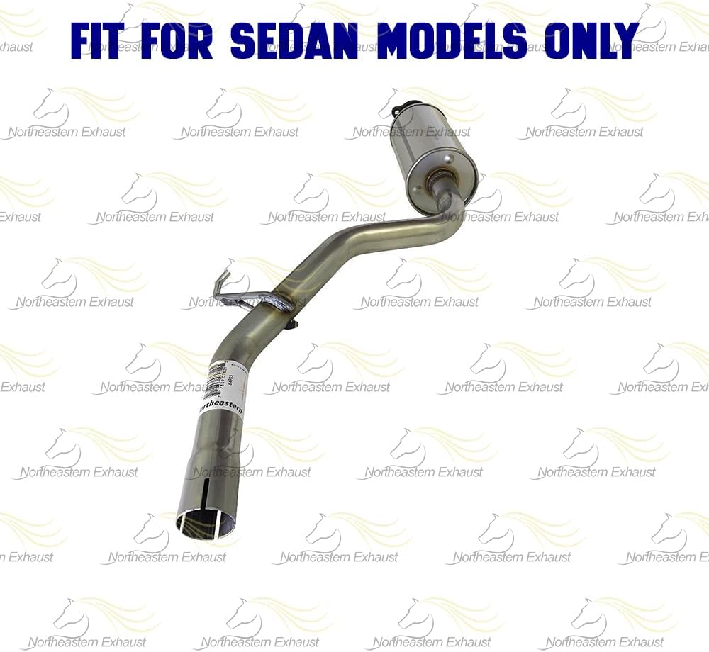 Exhaust Intermediate Resonator Pipe for 2012-2015 Honda Civic 1.8L | Stainless Steel | Northeastern Exhaust | Free Gaskets, Clamp and Bolts & Nuts Included | Direct Fit