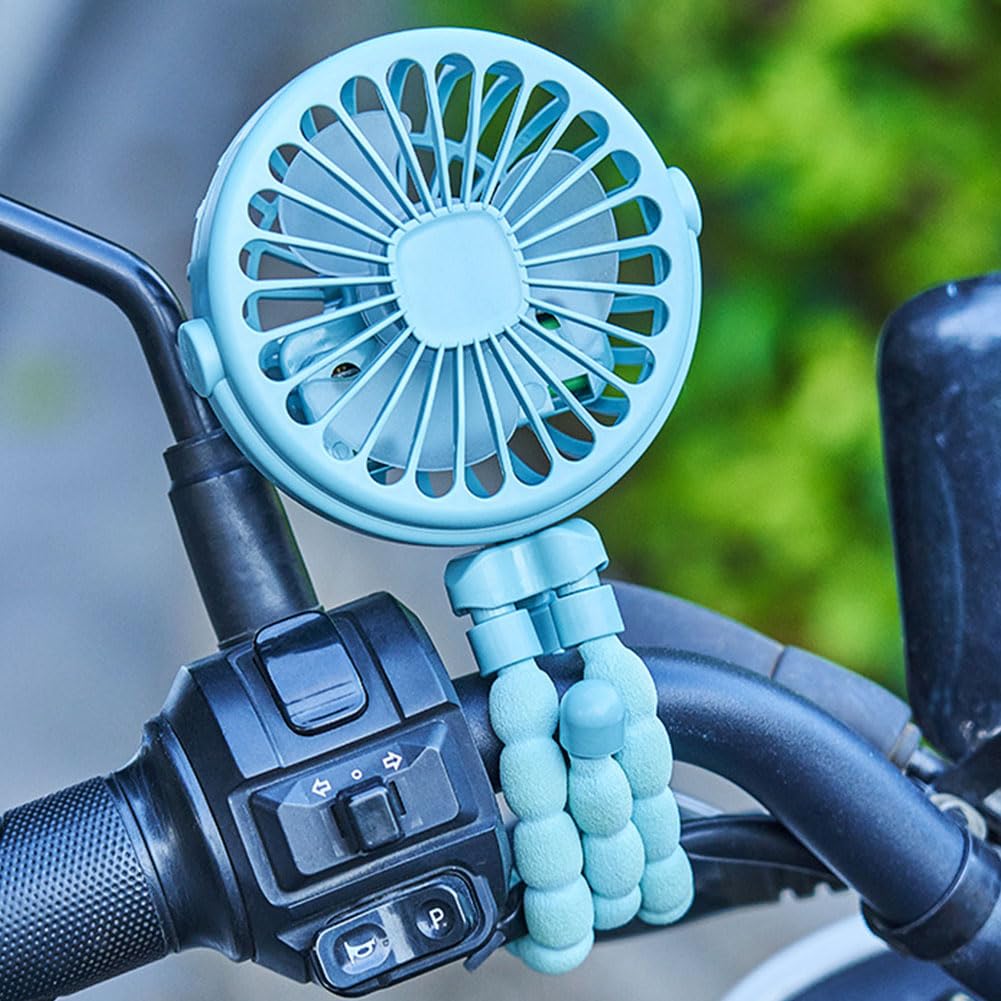 Ventilatore Passeggino Con Treppiede Flessibile - 3 Velocit&agrave; E Luce LED
