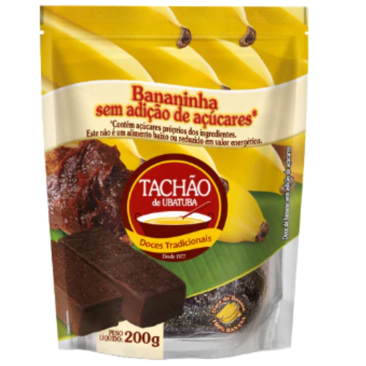 Bananinha Sem Açúcar 200g - Tachão Ubatuba | Amazon.com.br