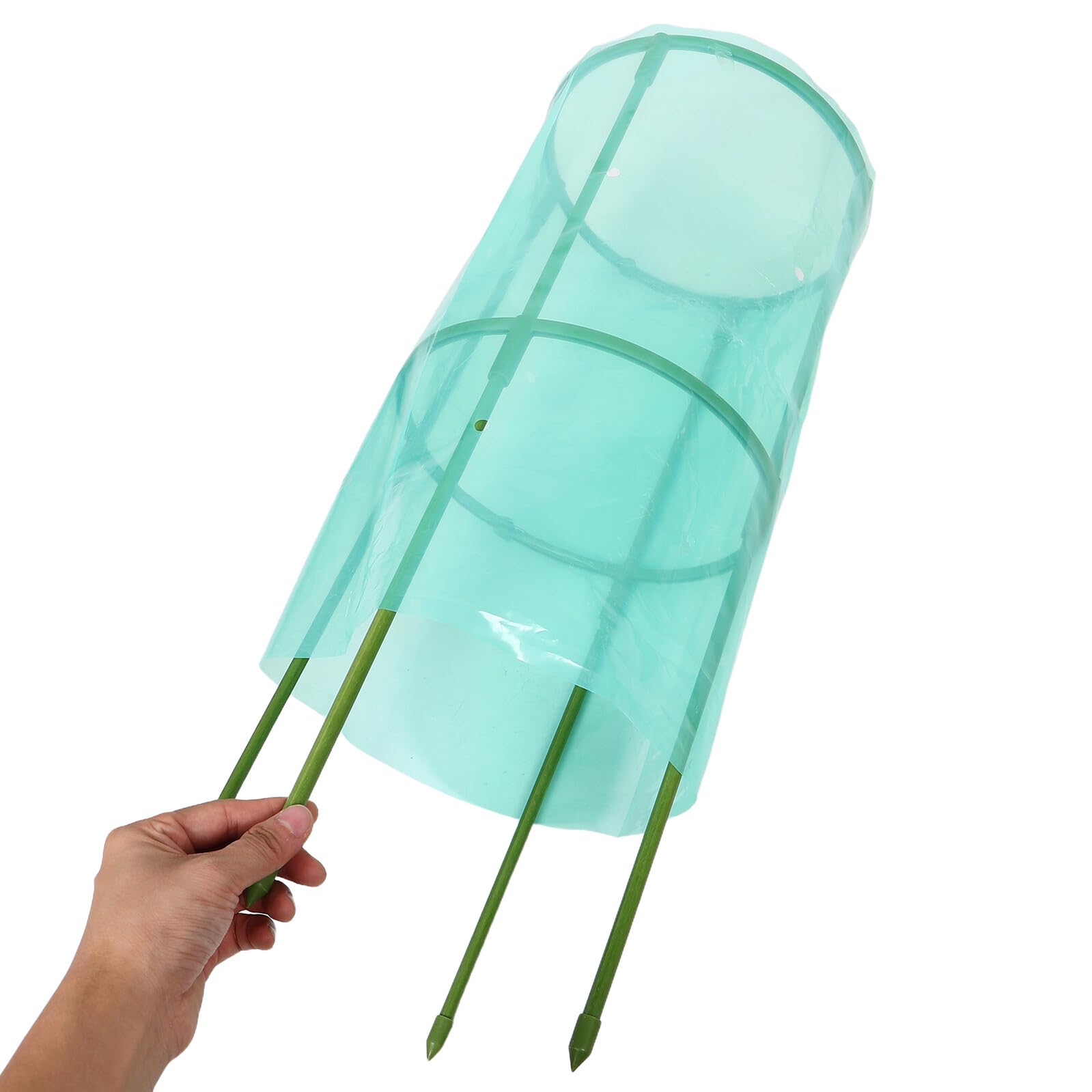 Hemobllo Lot de 2 Cloches de Protection pour Plantes en Film Plastique 8S Dimensions 24X57 CM Voile Respirant Anti-Gel pour Légumes Fleurs Plates-Bandes et Protection Hivernale Jardin