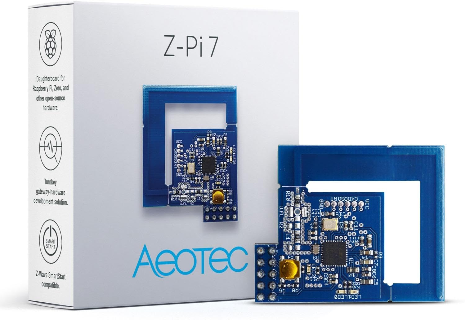 Carte d'extension Z-Pi 7 Z-Wave Plus V2 pour Raspberry PI Aeotec