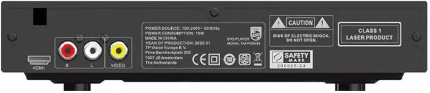 Philips EP200 Multi Zone Region Free DVD Player - 1080P HDMI - PAL/NTSC Conversion - USB 2.0 - A/V Output & Remote Control