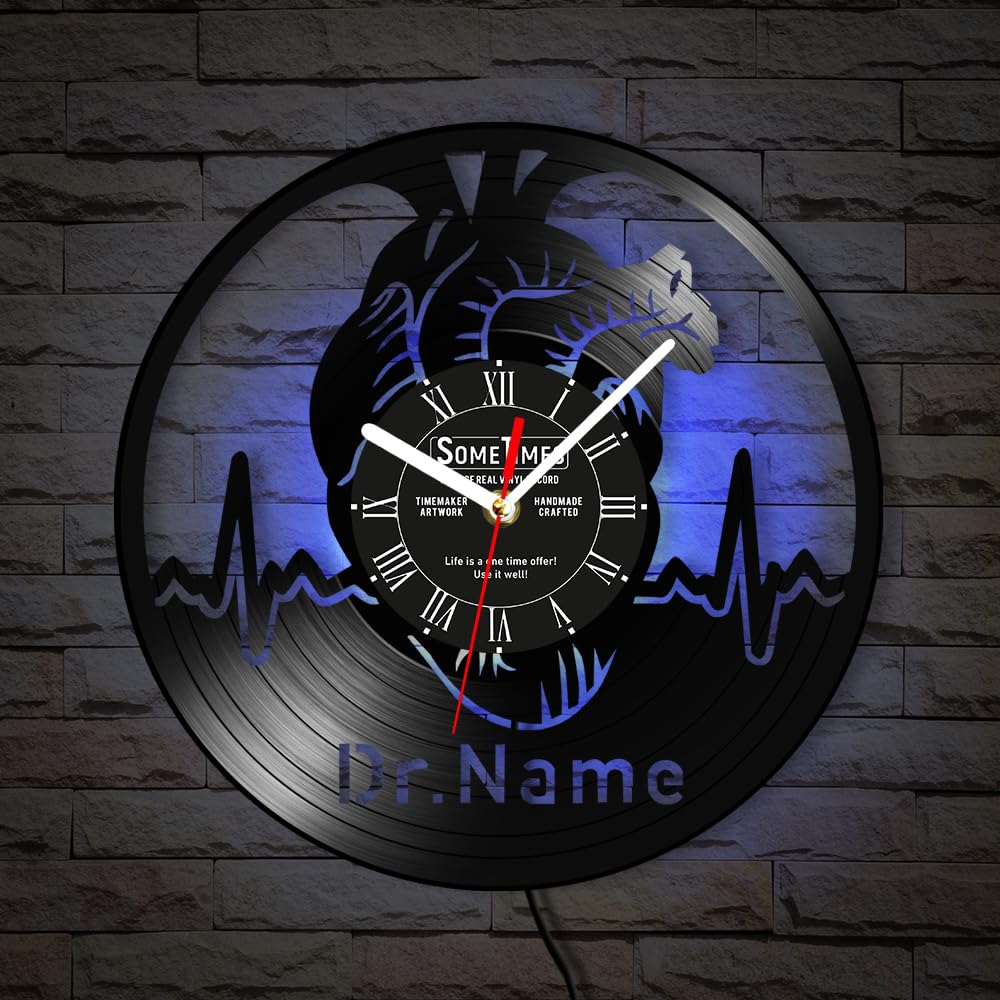 Amazon.com: The Geeky Days Human Anatomy Heart Wall Clock