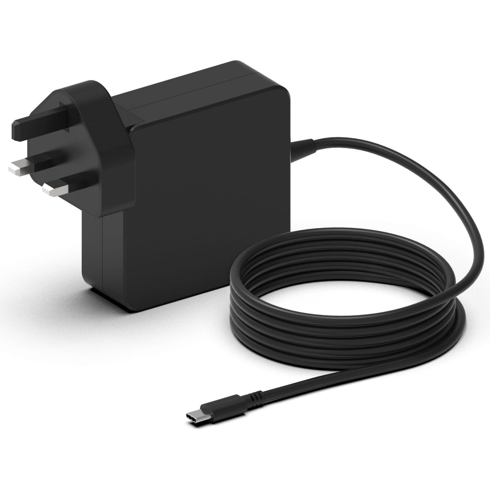 65W USB-C Laptop Charger Chromebook Charger Compatible With HP Chromebook, Lenovo ThinkPad Yoga, ASUS, Dell XPS, Acer, Samsung, Huawei, Xiaomi and more Type C Power Supply 65W USB C