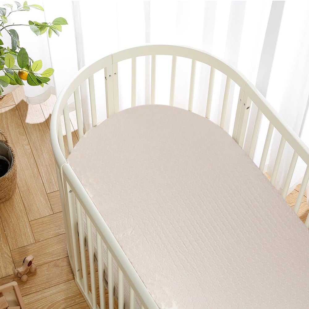 Baby Cradle Mattress Pad Oval Crib Bassinet Foam Mattress