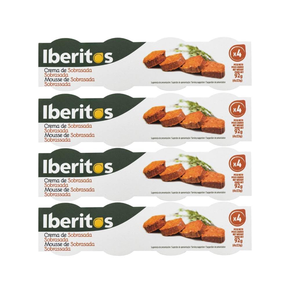 Paté de sobrasada Iberitos 4x23 g pack de 4