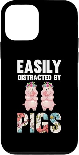 iPhone 12 mini easily distracted by pigs pigs Case
