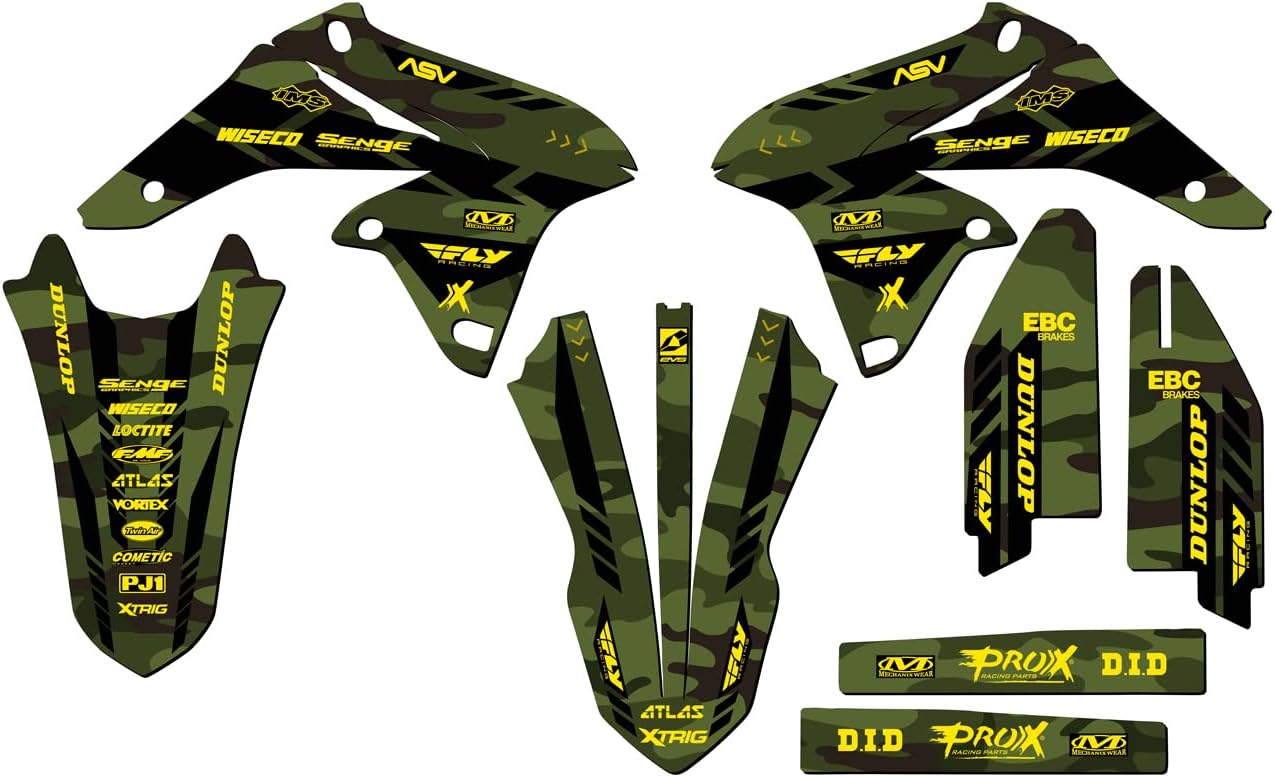 2010-2018 RMZ 250 Apache Grey Senge Graphics Complete Kit with Rider I.D. Compatible with Suzuki