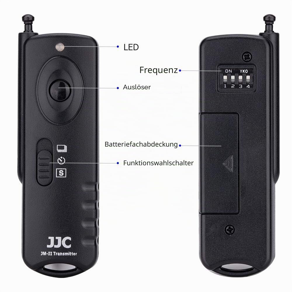 JM-D Kabelloser Fernauslöser Fernbedienung für Panasonic Lumix DC-S5 DMC S1 S1R S1H FZ2000 FZ1000 GX7 GX8 GH5 GH4 GH3 GH2 G10 G7 G6 G5 G3 G2 G1 FZ200 FZ150 FZ100, DMW-RS1, RSL1