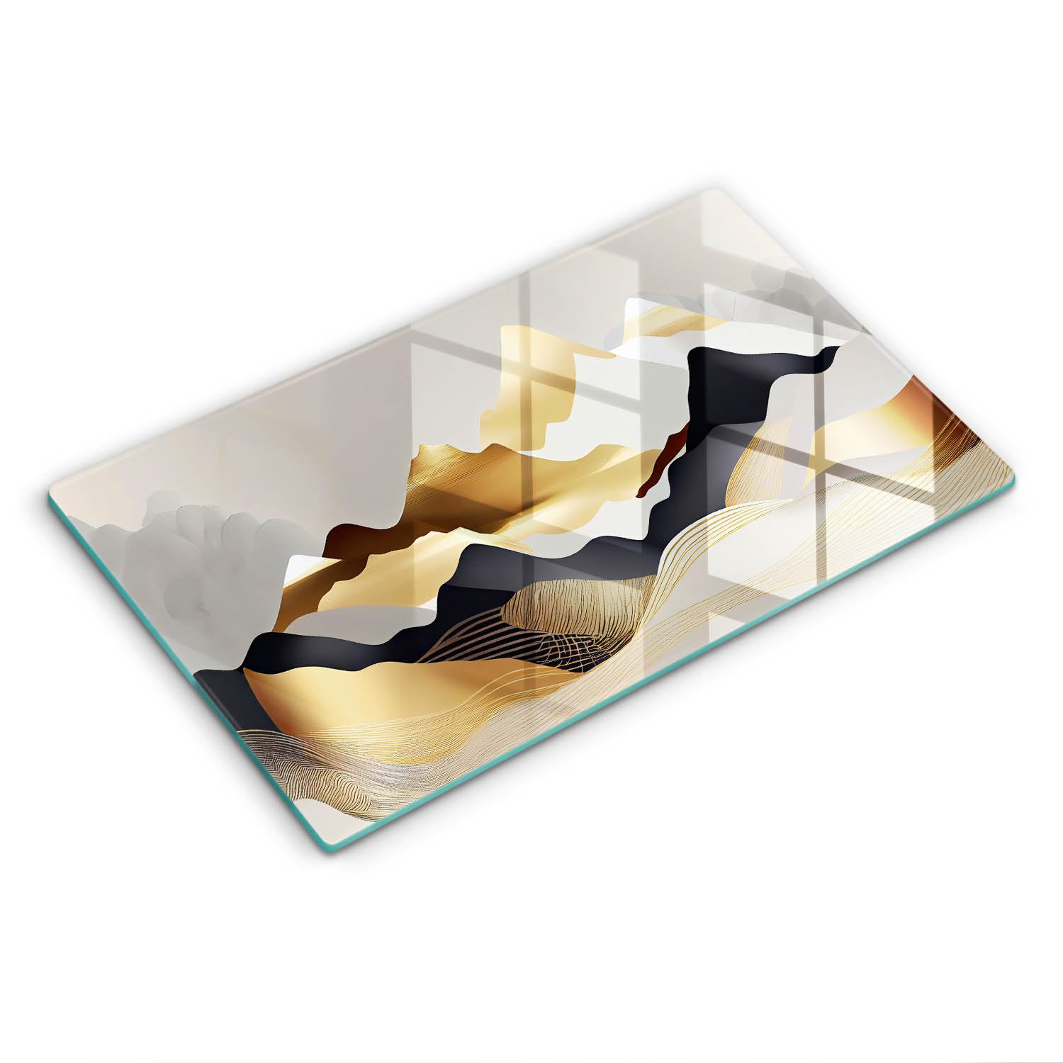 Planche à découper induction verre 52x30cm protection plaque cuisson cuisine