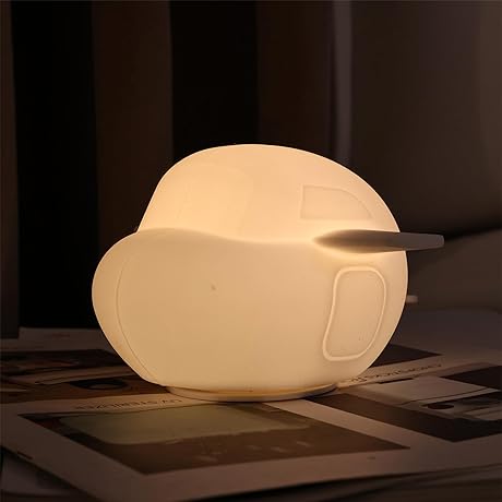 [2-in-1 Function] LED Silicone Light Airplane for Kids, Night Light