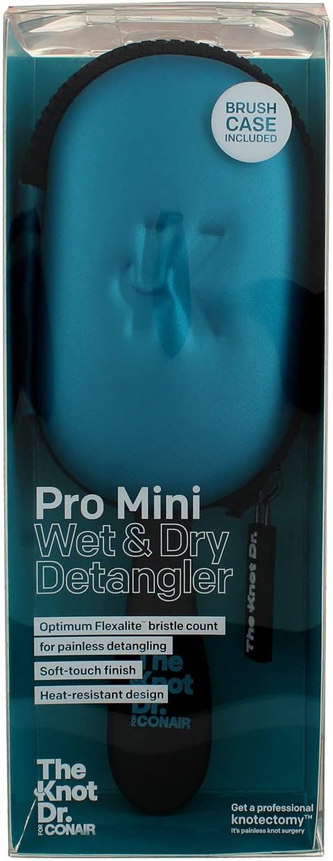 Conair The Knot Doctor For Conair Premium Pro Detangling Hair Brush Wet Or Dry With Blue Storage Case, 1 Count