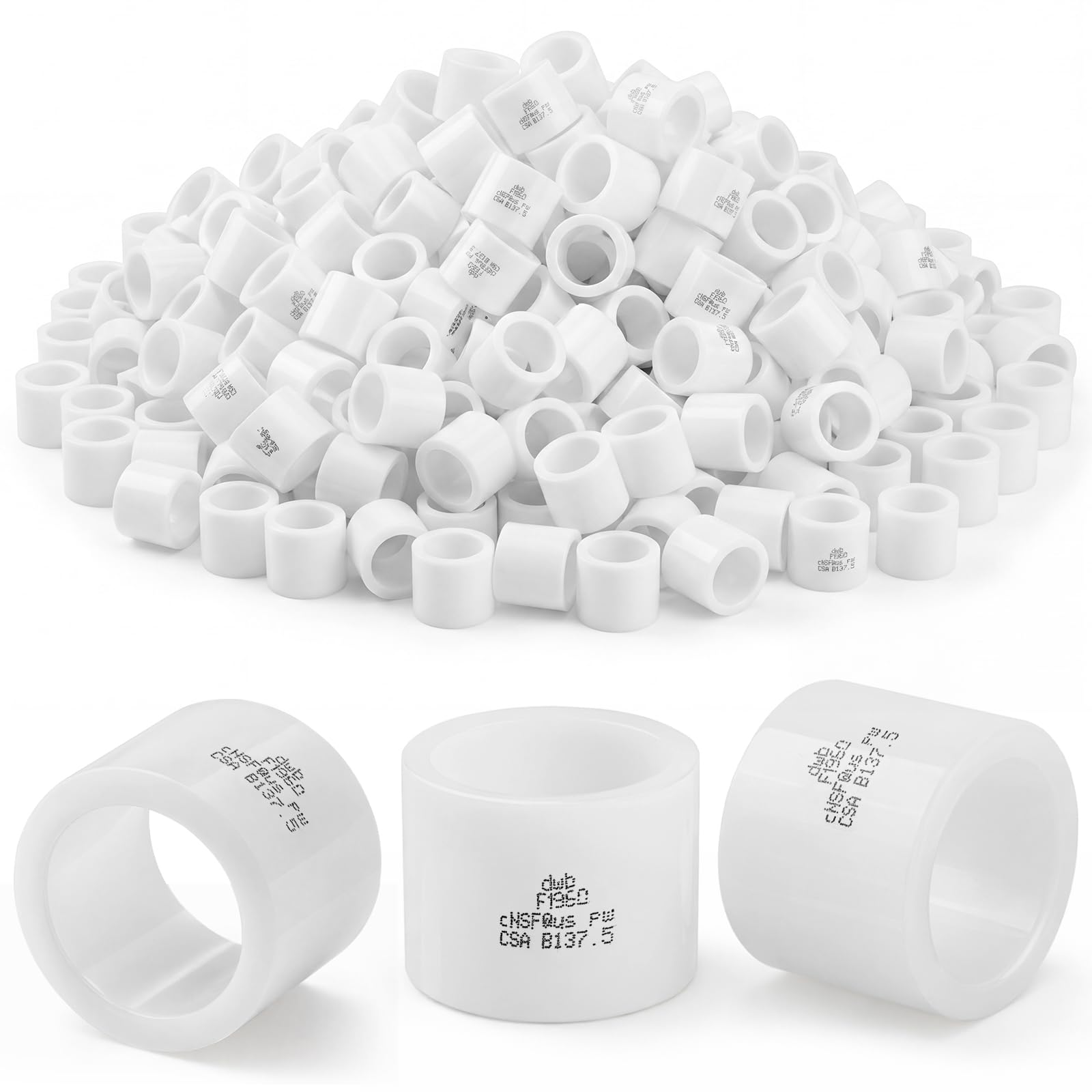 Kathfly 300 Pcs 3/4'' PEX-A Expansion Ring for Compatible Expansion Fitting