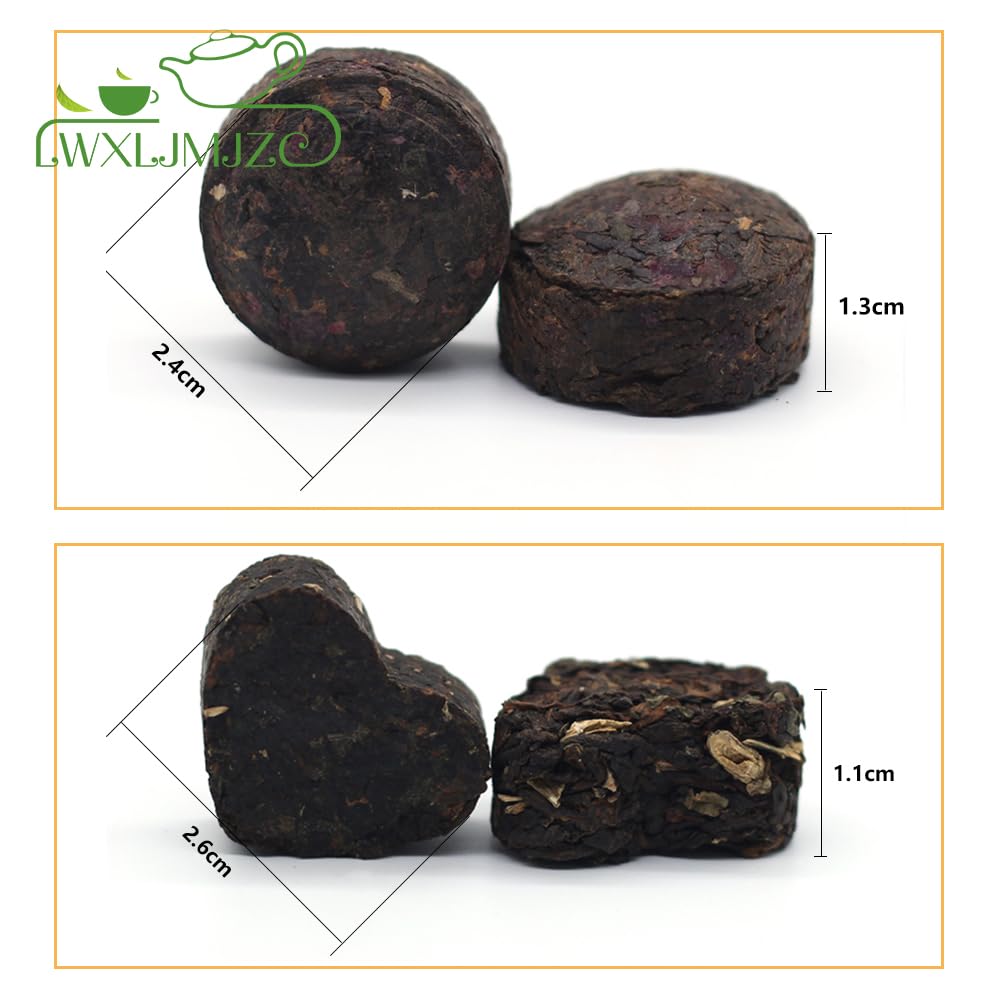LWXLJMJZC-Tè Puerh dello Yunnan Mini Tuo Cha 30 Piezas (10 Gustos * 3 Piezas) Té Chino Pu-Erh (Maduro y Crudo) Té Pu'erh