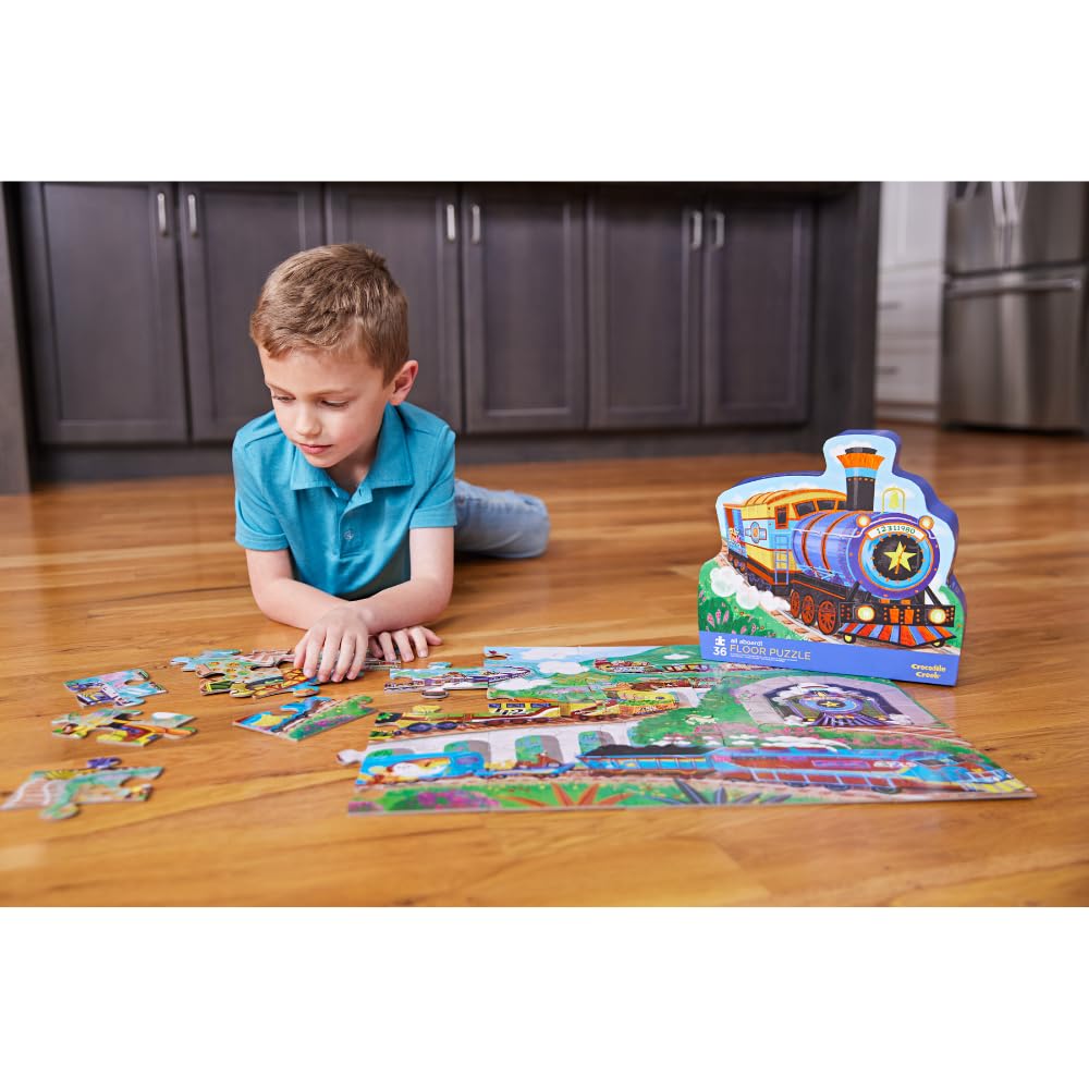 Amazon.com: Crocodile Creek 36-Piece Jigsaw Floor Puzzle - Fun