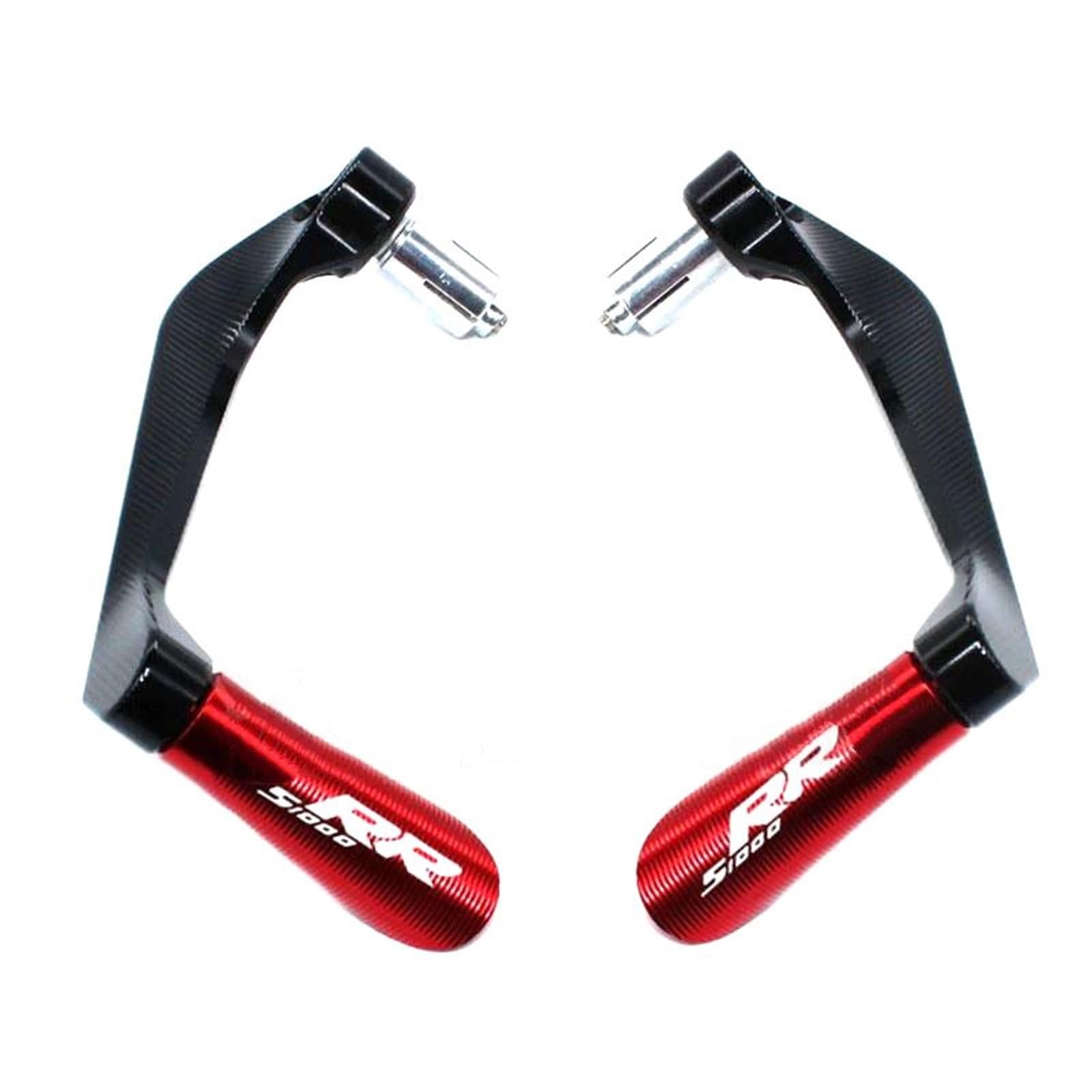 Levers Protector For BMW S1000RR S 1000 RR 2019-2023 2024 2025 Motorcycle Accessories CNC Handlebar Grips Brake Clutch Levers Guard Protector(Black- Silver)