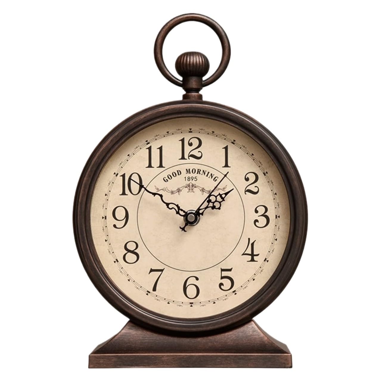 VHdryEDT Vintage Mantel Clock Fireplace Retro Desk Clock European Simple Foe Table Living Room Home Ornaments Easy To Read(Beige2)