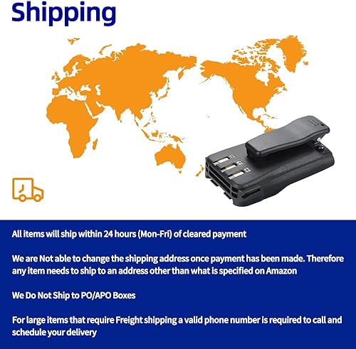 Miniatura 7 de Batería de iones de litio QB-44HL BP-878T de 7.4V 3250mAh con clip para cinturón para radio Anytone AT-D878UV Plus D878UV D868UV D858 BTECH DMR-6X2