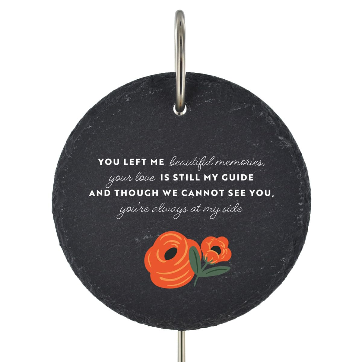 Global Designs Floral Grave Stick Marker Plaque Ornament Poppies Memorial Remembrance Slate Graveside Decor Graveside Decor 25x11cm