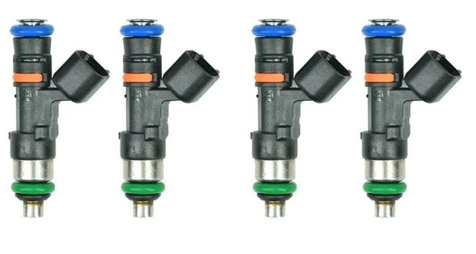 Giwidgiakk One Color Cafuel Petrol Injection Nozzles 0280158117 For A4 For Tt 1.8T Turbo 4Pcs Fuel Injectors With Accessories(4Pcs)