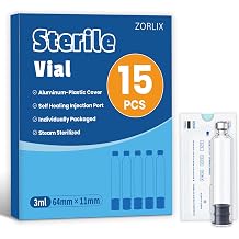 3ml Peptide Pen Cartridge, 3ml Pen Cartridge compatible with V1 & V2 Pens, Individually Wrapped, 15 Pack