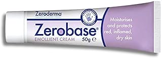 Zeroderma Zerobase Emollient Cream 2-in-1 Moisturiser & Soap Substitute, for Dry & Eczema-Prone Skin, Restores Skin Barrier, 21 percent w/w Paraffins, 50g