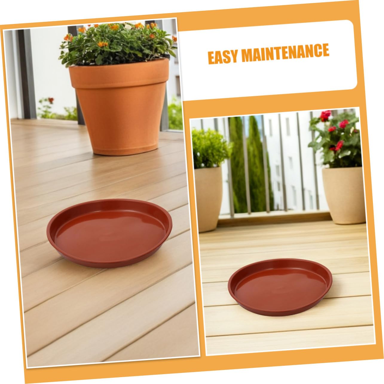 TOYANDONA 25piezas Bandeja para Macetas De Plástico Rojo Colector De Agua para Plantas Platillos Redondos para Bonsáis para Uso El Hogar Oficina y Jardín