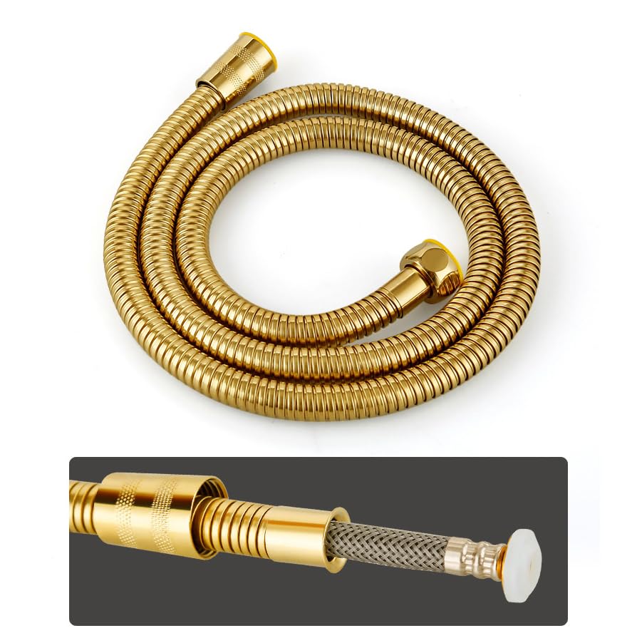 Pulverizador Para Bidé De Mano Grifo Higienico Para Inodoro Agua Fría De Una Sola Manija De Cobre blanco Dorado tubería De Acero Inoxidable