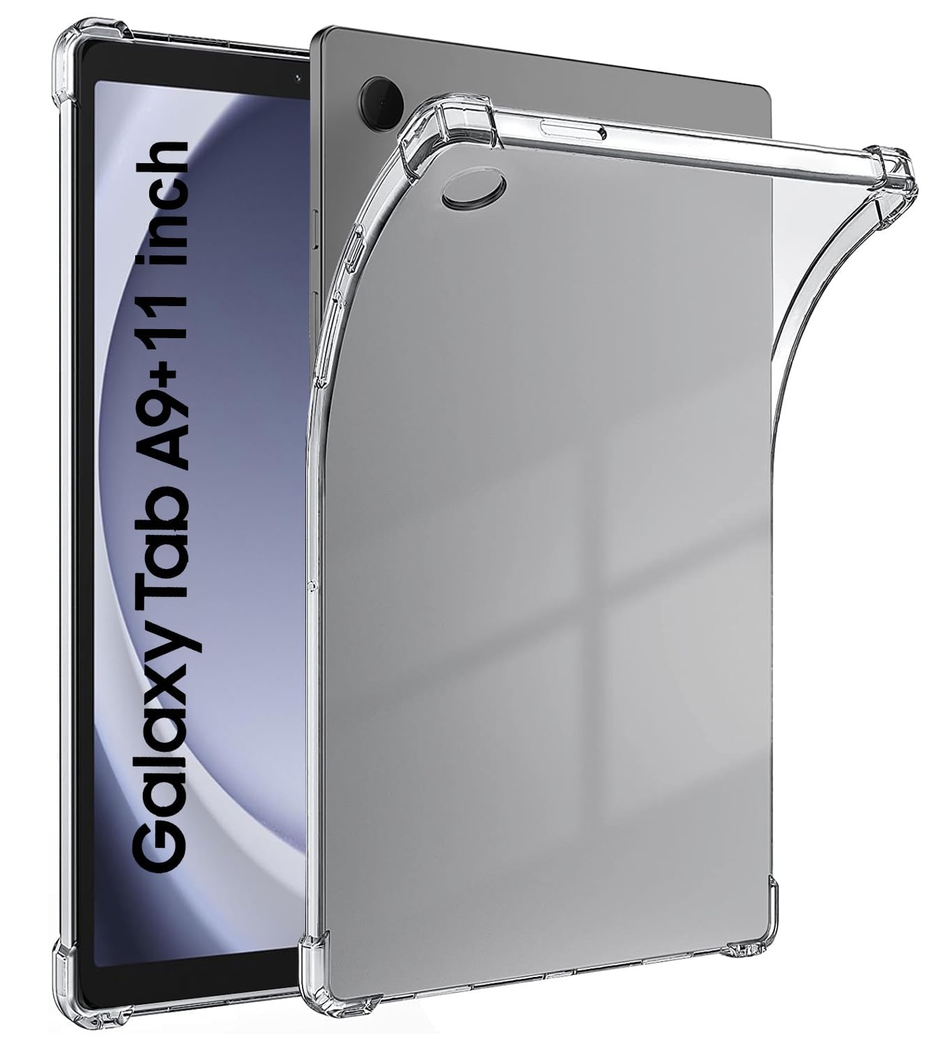 Muzz Tab A9 Plus Clear TPU Protective Case Cover for Samsung Galaxy Tab A9+ 11 inch, Slim Fit, Shockproof For Galaxy Tab A9 Plus (Tab A9 Plus 5G)