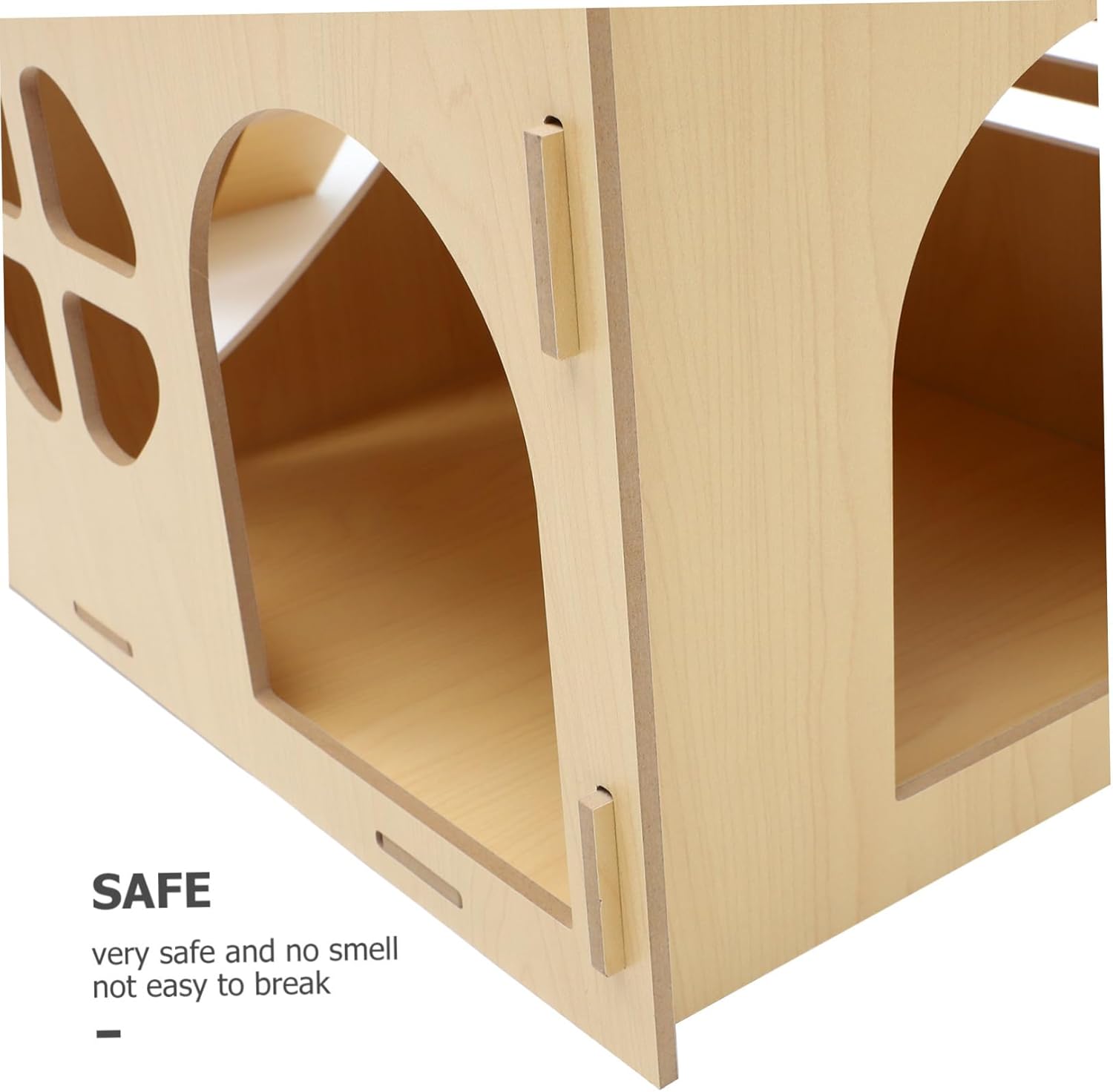 Generic Indoor Rabbit Castle House Stairs Large Bunny Nesting Box for Play Rest Animal Hideout