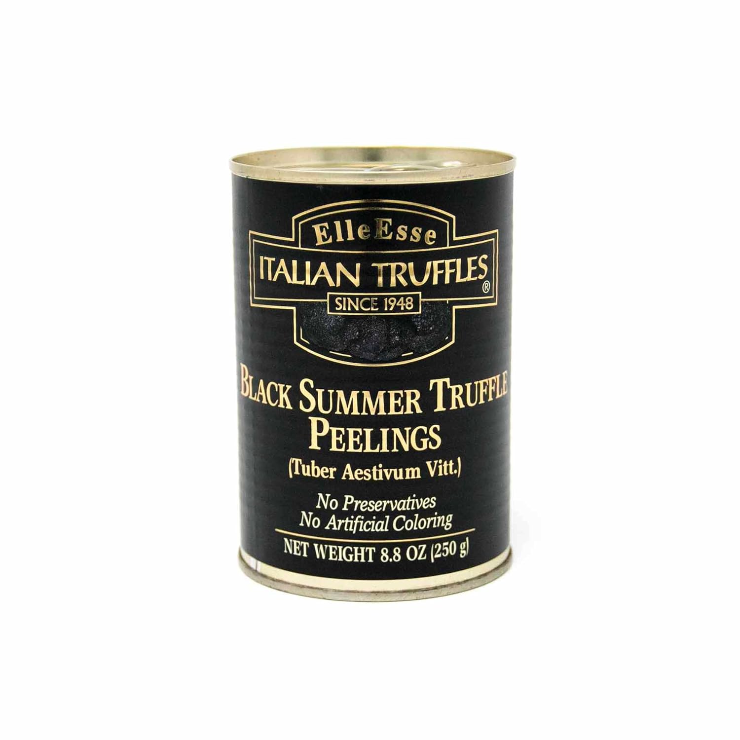 Elle Esse Authentic Italian Black Summer Truffle Slices "Peelings" – Perfect for Pasta, Pizza & Meats, 8.8 oz (250g)