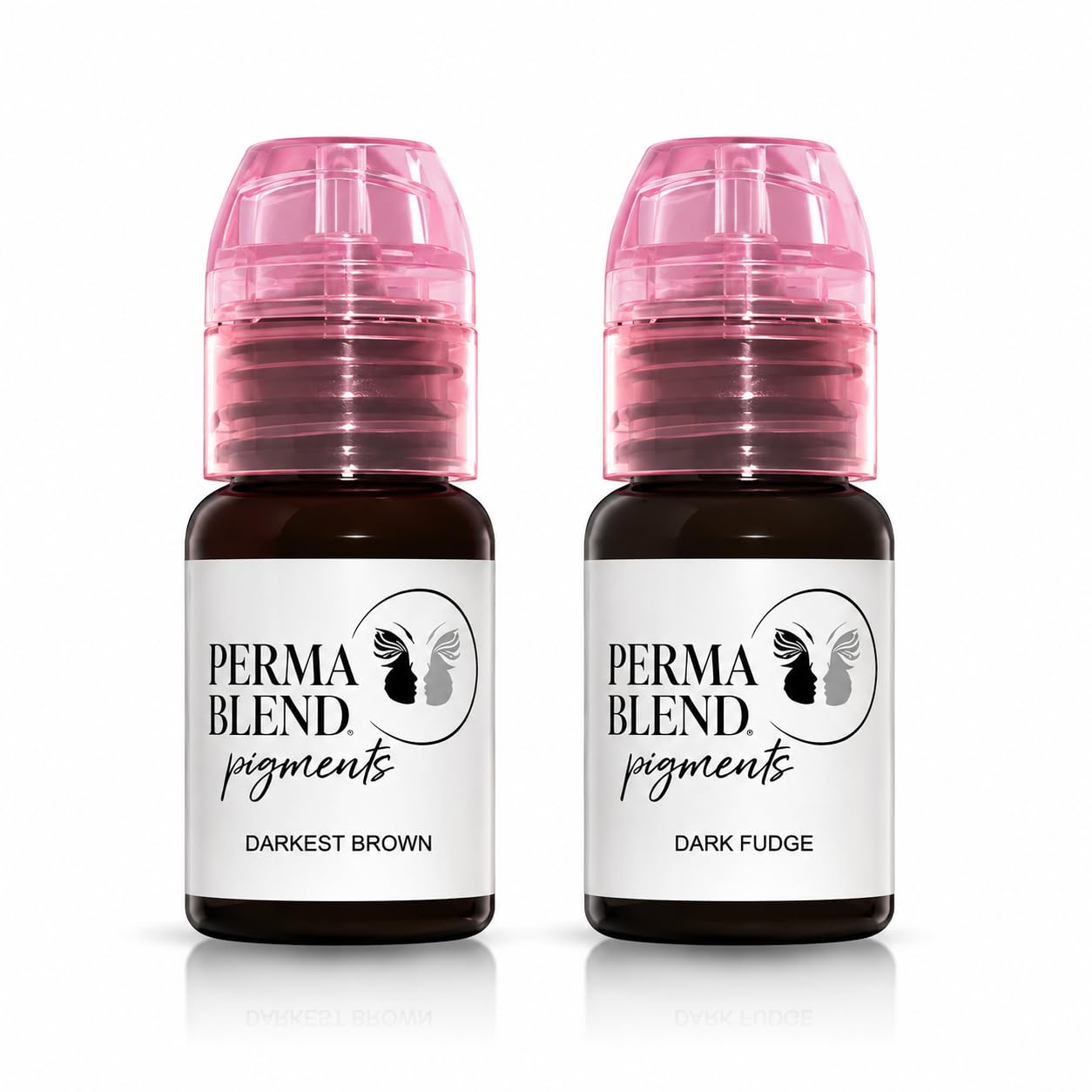 Perma Blend Pigments Combo Pack | Darkest Brown + Dark Fudge | Professional PMU & Microblading Pigments | Long Lasting Eyebrow Tattoo Ink | 15ml Each | Pack of 2-image-10