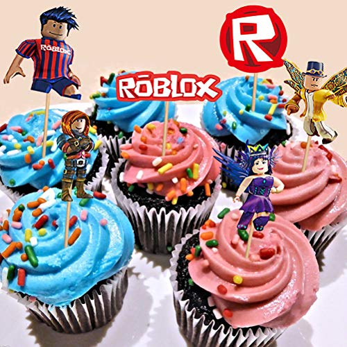 Roblox Roblox Motto Party Supplies Roblox Party Favor Roblox Hanging Swirl Decoraties Happy Bithday Banner Spellen Cake… - Image 8