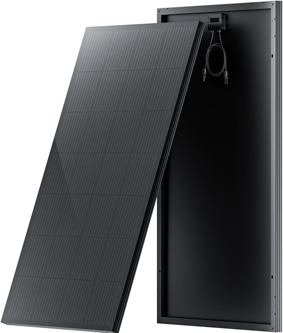 STAR Paneles solares de 200 W, panel solar monocristalino de 1224 V, diseño de pantalla completa de alta eficiencia, sin mantenimiento, para RV,