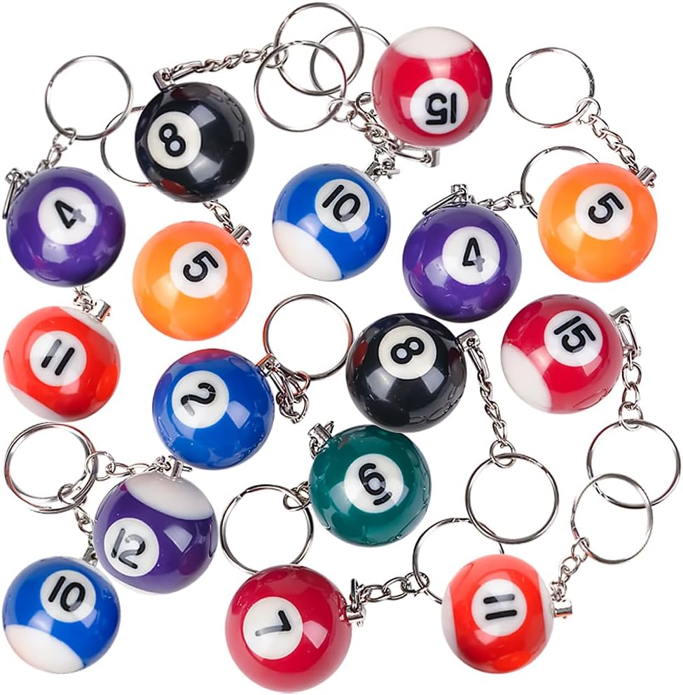 Rhode Island Novelty Billiard Ball Keychain Sports & Outdoors