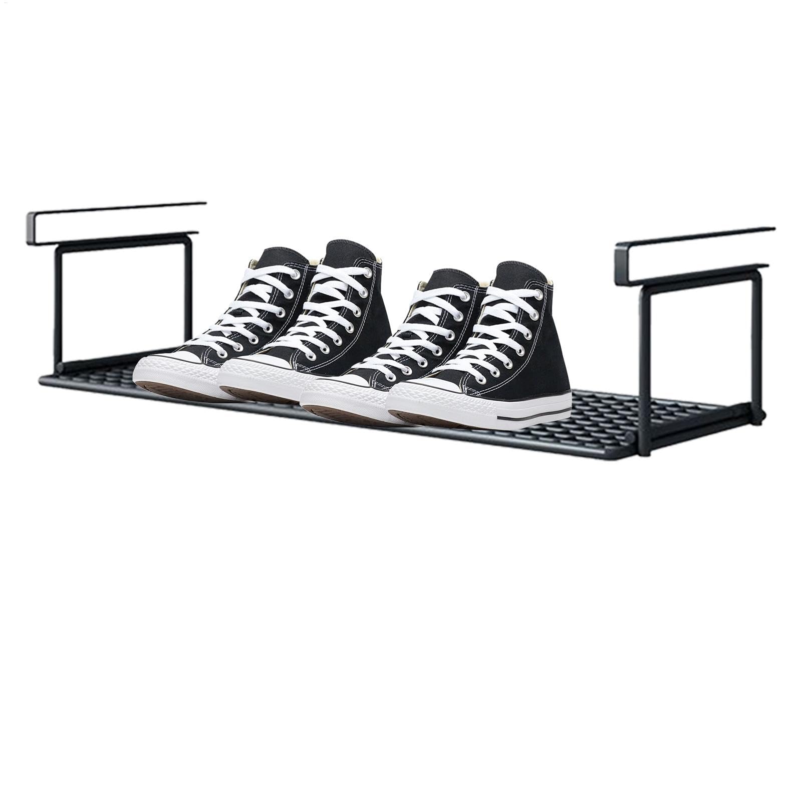 under shelf basket, shoe rack, expandable shoe rack, under cabinet shelf adjustable retractable hanging stackable space saving shoe rack basket,