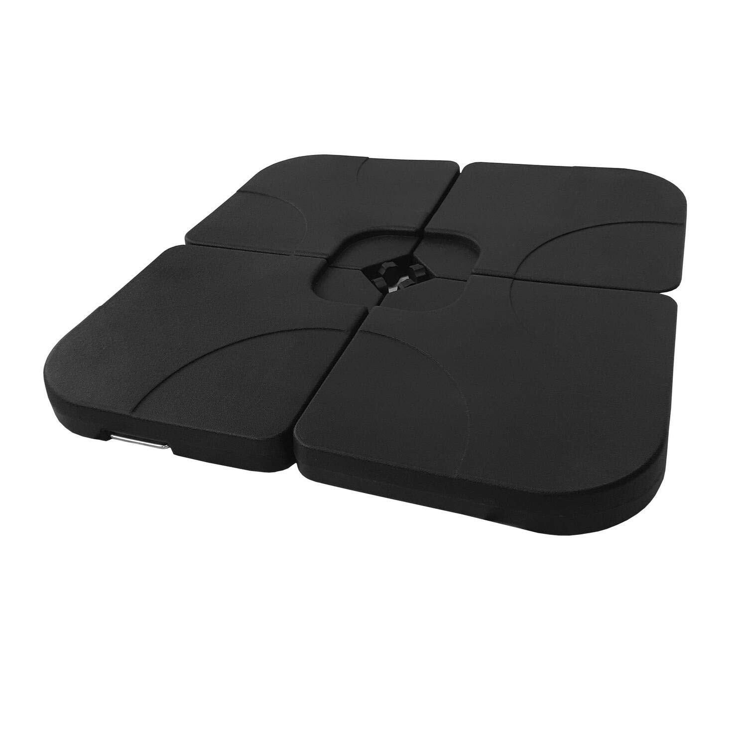 Patio Warehouse Heavy Duty Cross Umbrella Water Stand Cantilever Base Set of 4 Weights