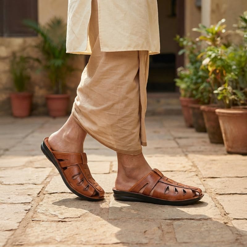 Image of WALKAROO WG5309 Mens Covering Sandals Dailywear and Regular use For Indoor & Outdoor