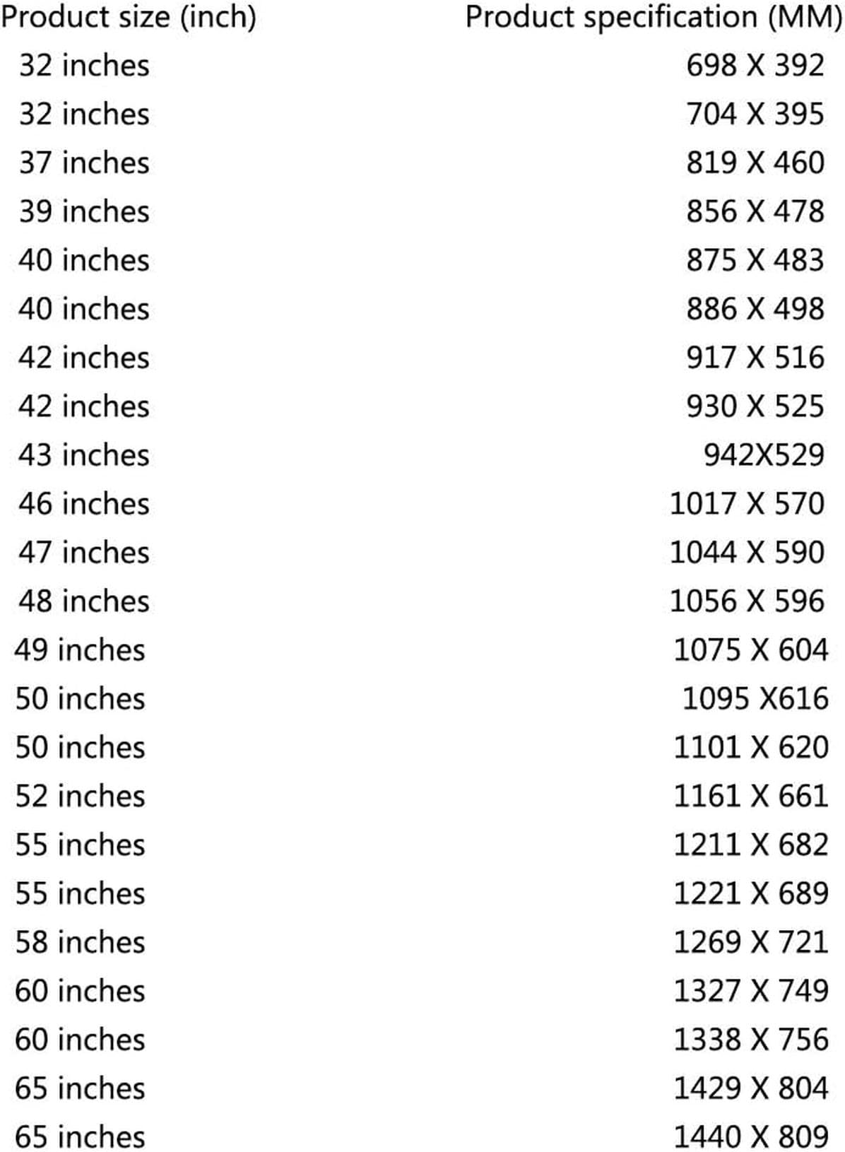 Protezione per Schermo televisivo, Pellicola Protettiva for Protezione Occhi LCD antiriflesso Opaca(50 inch 1101 X 620)