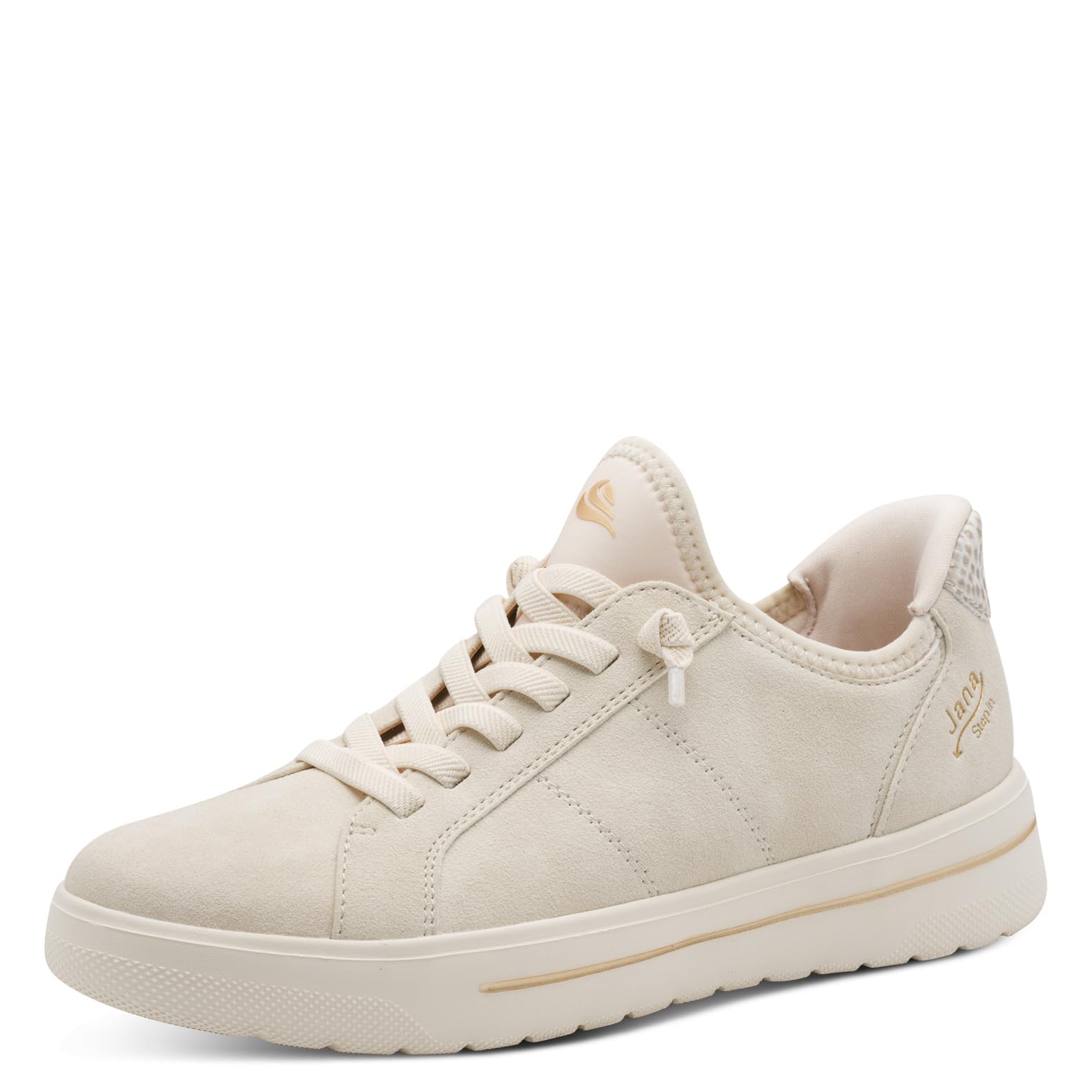 Jana Women's Low Vegan 8-23764-45 Trainers, Beige, 42 EU