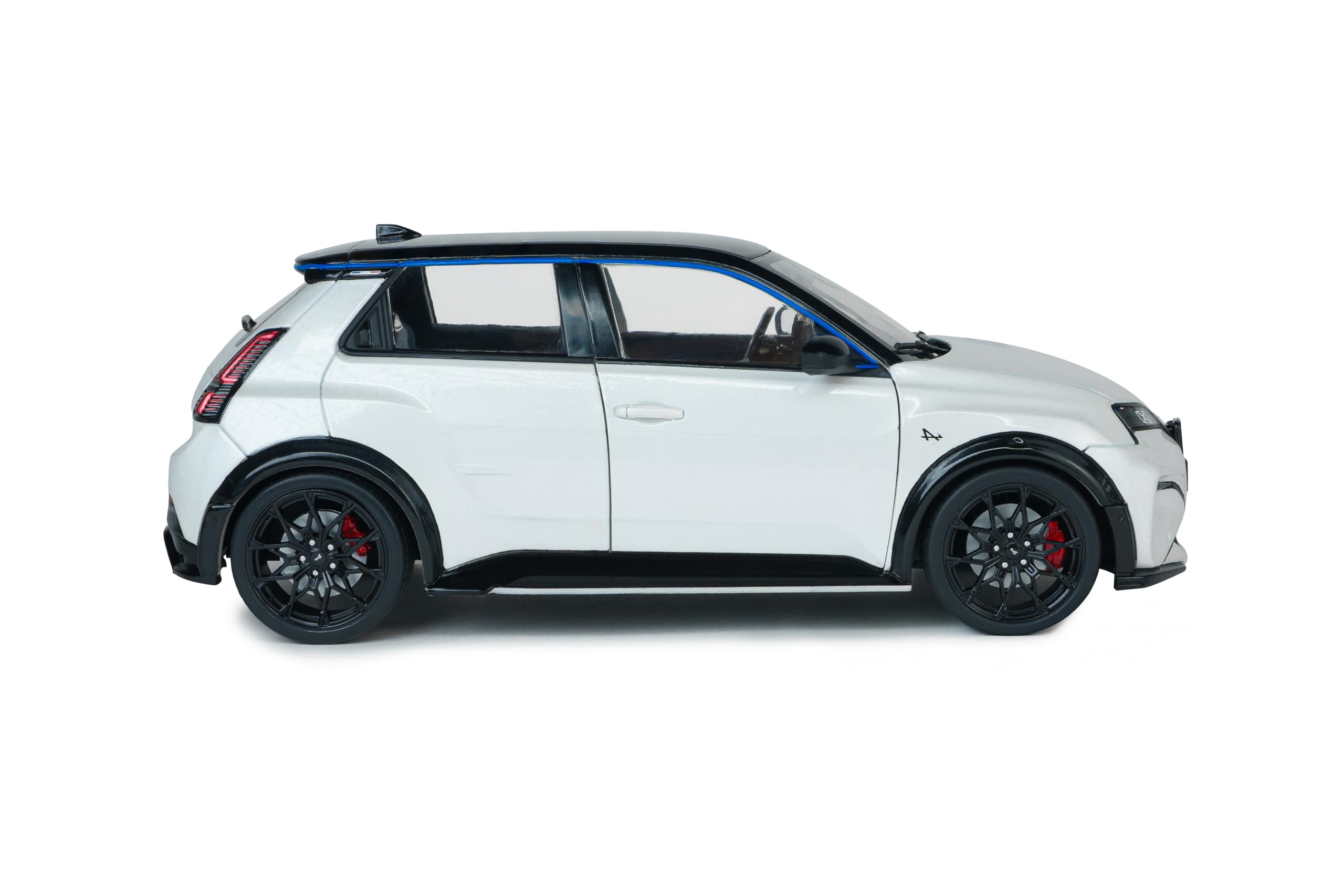 Solido Alpine A290 GTS 2024 - Die-Cast Modellauto, Fensterkarton mit Kunststoffsockel, Sammlermodell, weiß, 1:18