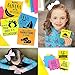 SIMONA Sticky Notes 3x3 in, 6 Color Bright Colorful Sticky Pad, 6 Pads/Pack, 100 Sheets/Pad, Self-Sticky Note Pads (Yellow, Green, Blue, Orange, Purple, Rose) …