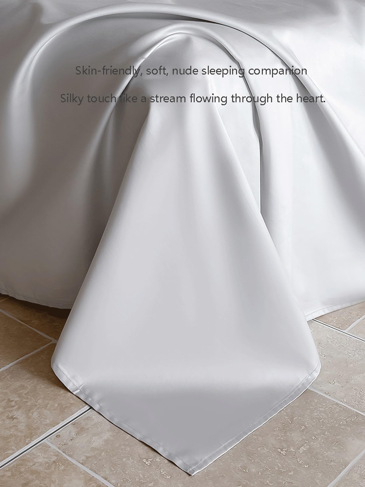 Sabanas Encimeras Cama 90cm A 200cm 500 Hilos 100% Algodón De Fibra Larga Sábana Plana Transpirable Y Refrescante(Beige,245x270cm)
