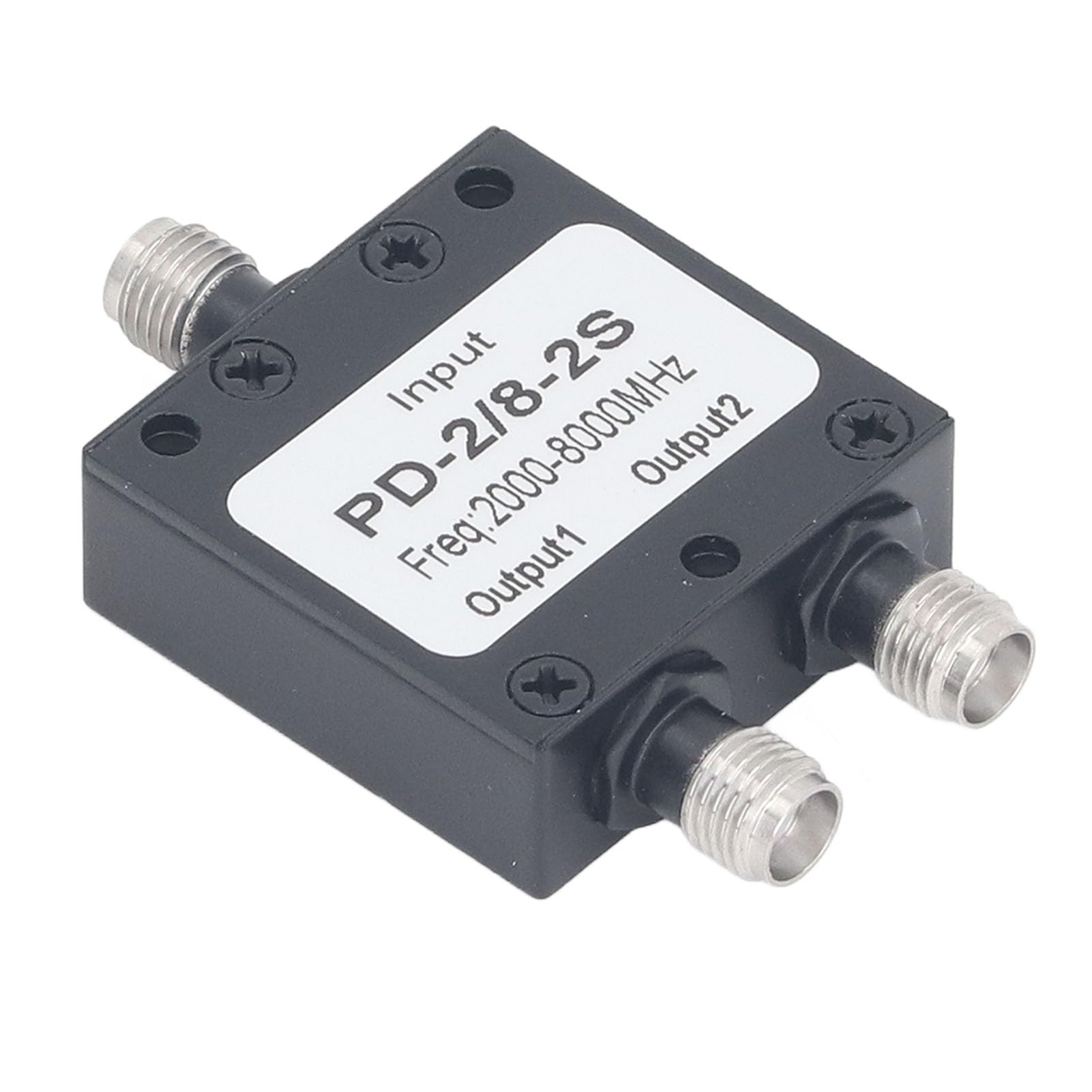 Divisor de Potencia RF, Acero Inoxidable 2 a 8 GHz Divisor de Potencia RF de 2 Vías 50Ω para de Antena