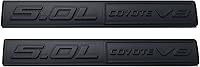 Vista 1 de 2 calcomanías de 5.0L Coyote v8 Emblemas 3D para maletero de motor, calcomanías compatibles con automóvil (negro)