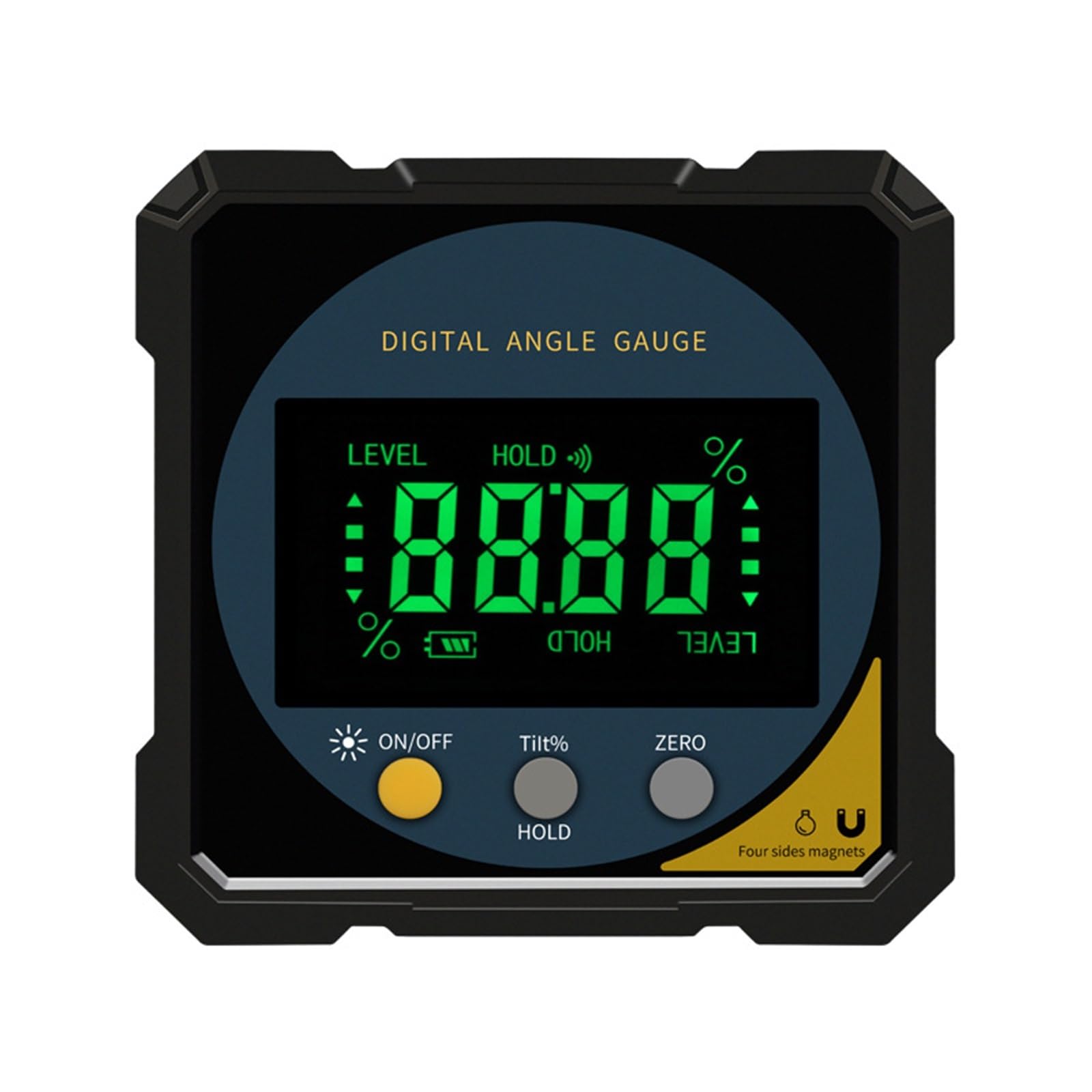 Bnvewr One Color Digital Angle Finder, Angle Finder Digital Protractor Inclinometer Level Goniometer Magnet Tilt Measuring Tool,Inclinometer